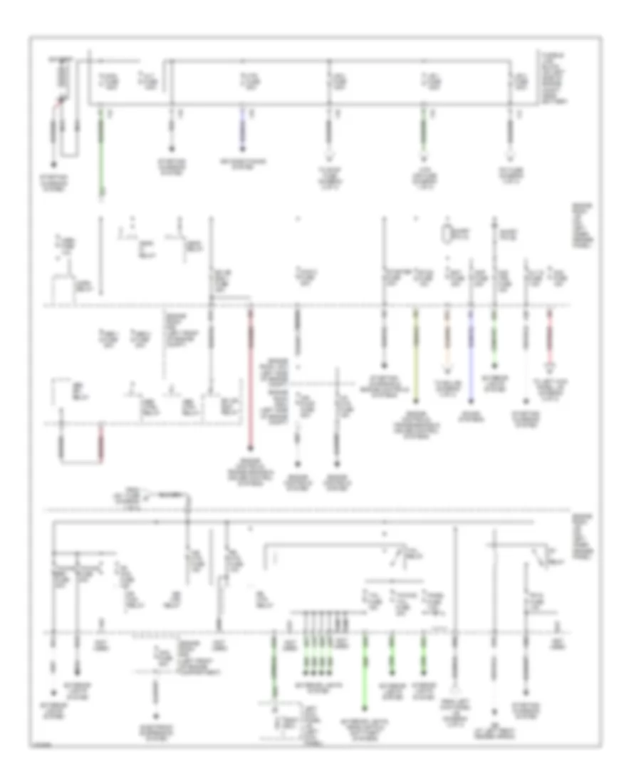 Power Distribution Wiring Diagram 1 of 3 for Toyota Land Cruiser 2007