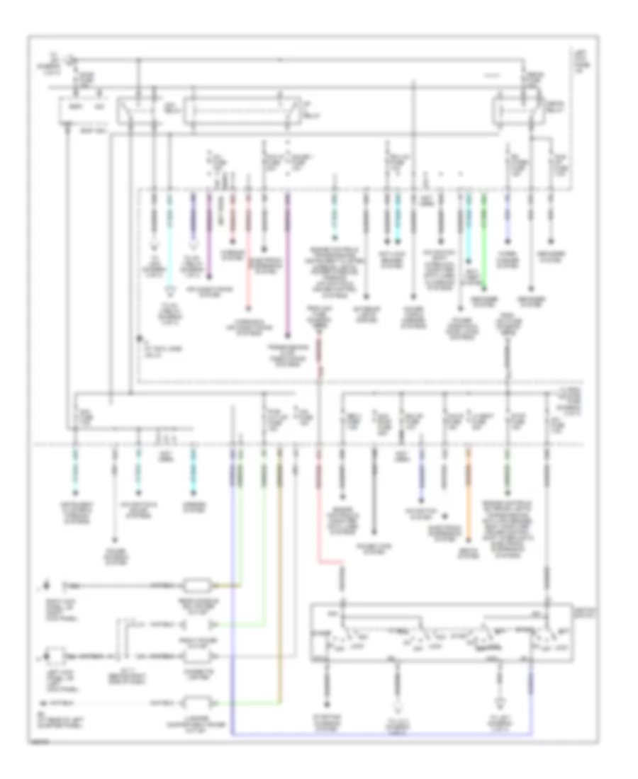 Power Distribution Wiring Diagram (2 of 3) for Toyota Land Cruiser 2007