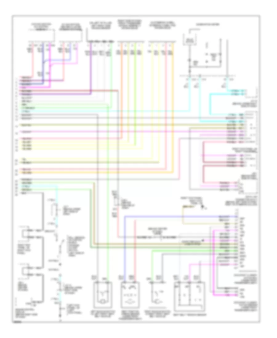 Supplemental Restraints Wiring Diagram with Side Air Bag 2 of 2 for Toyota Land Cruiser 2007