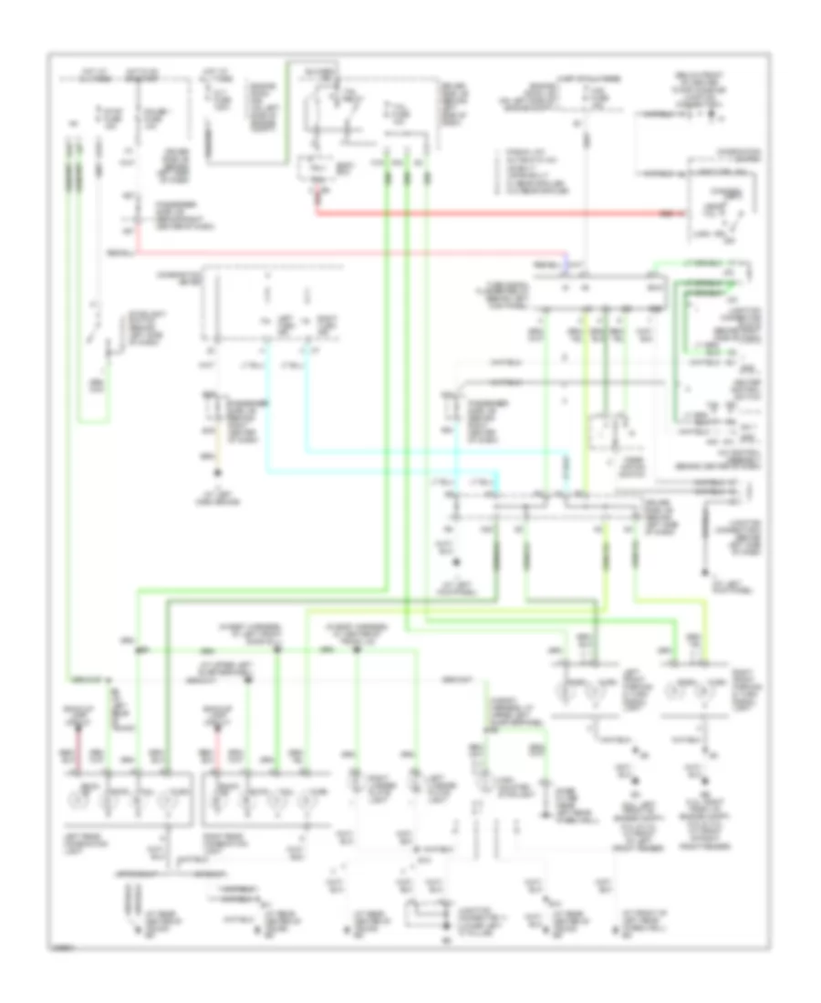 Exterior Lamps Wiring Diagram for Toyota Camry LE 2005