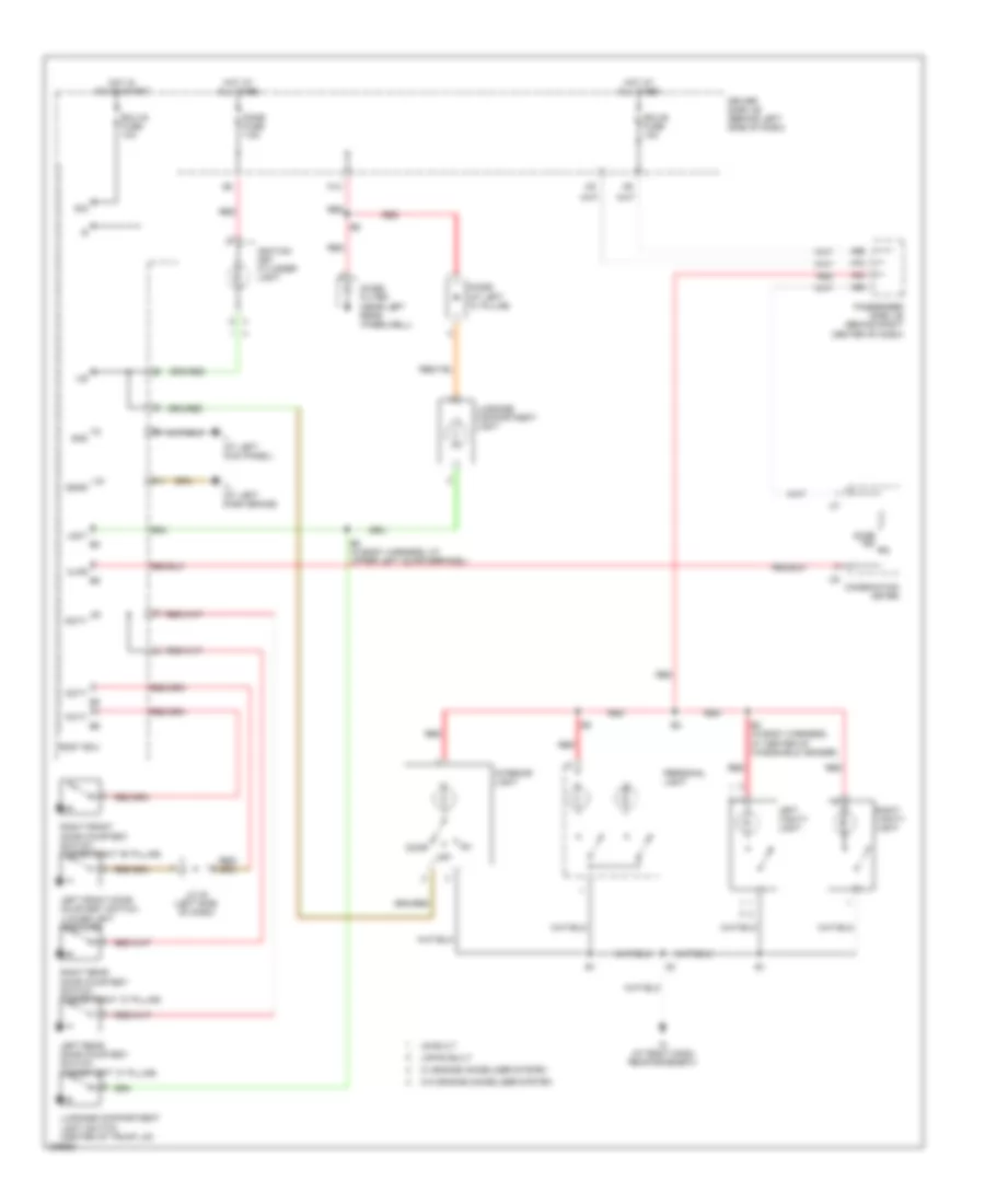 Courtesy Lamps Wiring Diagram for Toyota Camry LE 2005