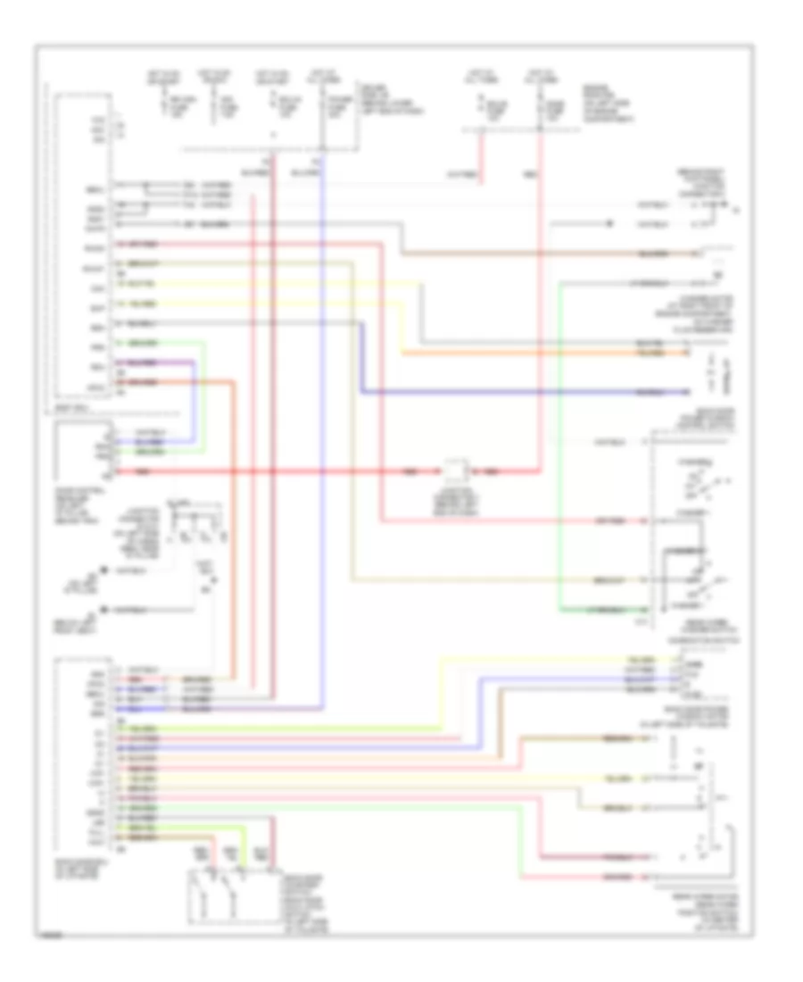 Электросхема заднего стеклоочистителя и омывателя стекла для Toyota 4Runner SR5 2004