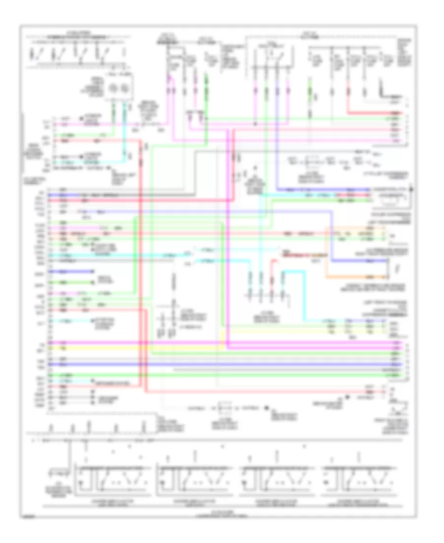 A C Wiring Diagram Except Hybrid 1 of 2 for Toyota Highlander 2012