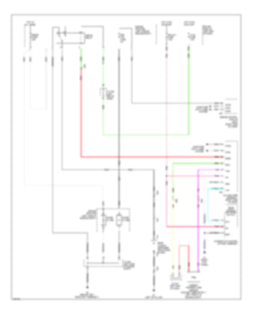 Rear Defogger Wiring Diagram for Toyota Sequoia Platinum 2014