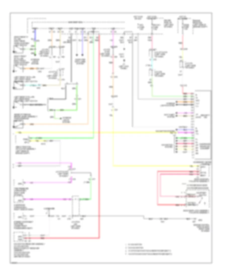 Instrument Cluster Wiring Diagram 2 of 2 for Toyota Sequoia Platinum 2014