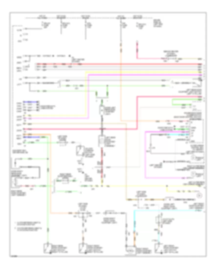 Courtesy Lamps Wiring Diagram 1 of 3 for Toyota Sequoia Platinum 2014