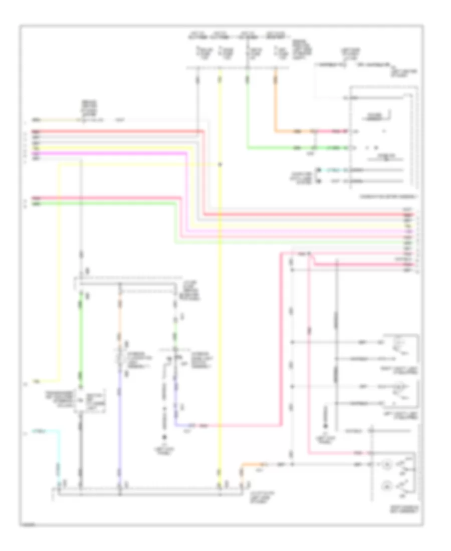 Courtesy Lamps Wiring Diagram 2 of 3 for Toyota Sequoia Platinum 2014