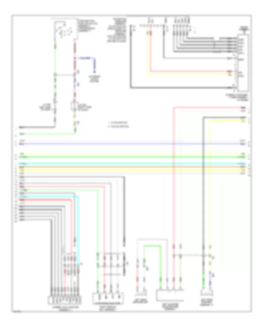Navigation Wiring Diagram 12 Speakers 3 of 4 for Toyota Sequoia Platinum 2014