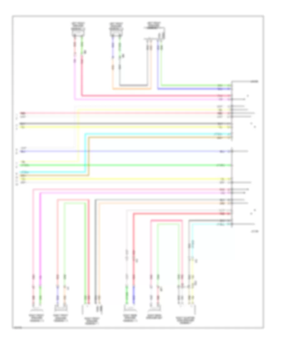 Navigation Wiring Diagram 12 Speakers 4 of 4 for Toyota Sequoia Platinum 2014