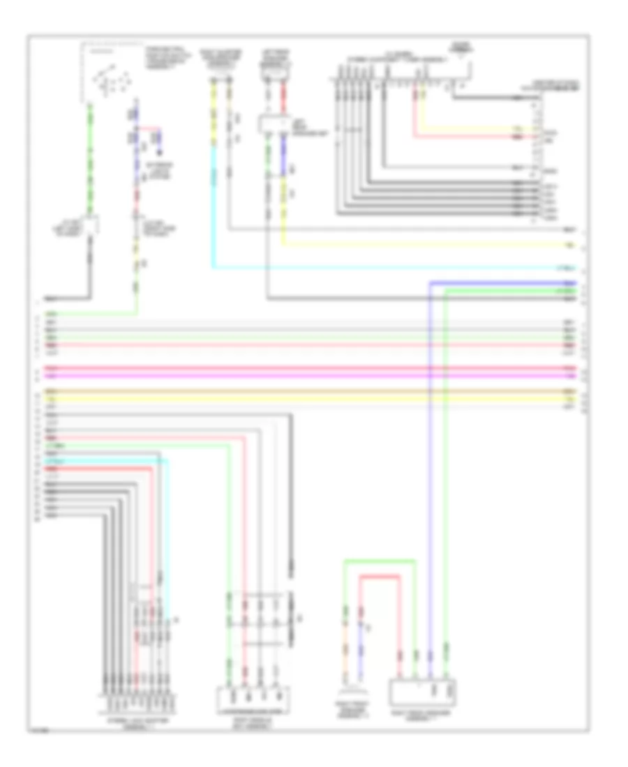 Navigation Wiring Diagram, 14 Speakers (3 of 4) for Toyota Sequoia Platinum 2014