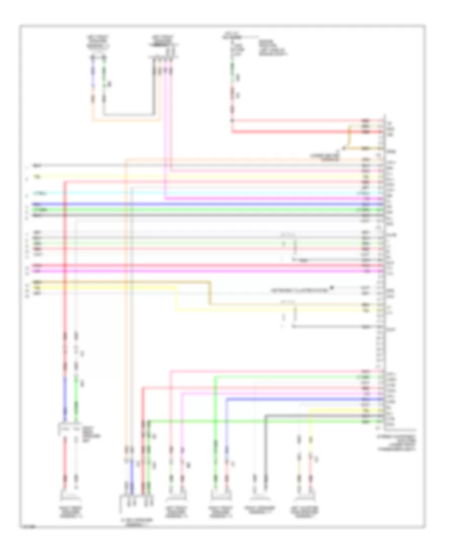 Navigation Wiring Diagram 14 Speakers 4 of 4 for Toyota Sequoia Platinum 2014
