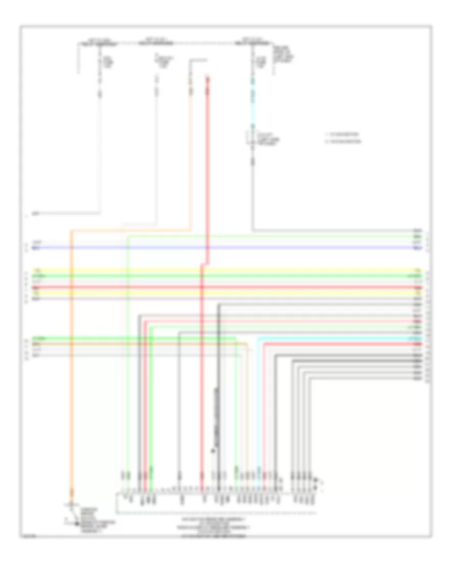 Navigation Wiring Diagram, 8 Speakers (2 of 4) for Toyota Sequoia Platinum 2014