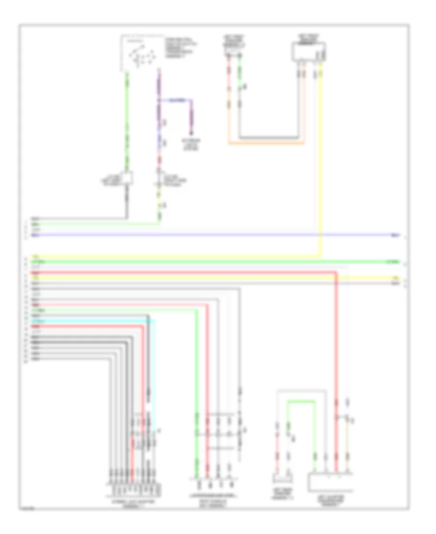 Navigation Wiring Diagram, 8 Speakers (3 of 4) for Toyota Sequoia Platinum 2014