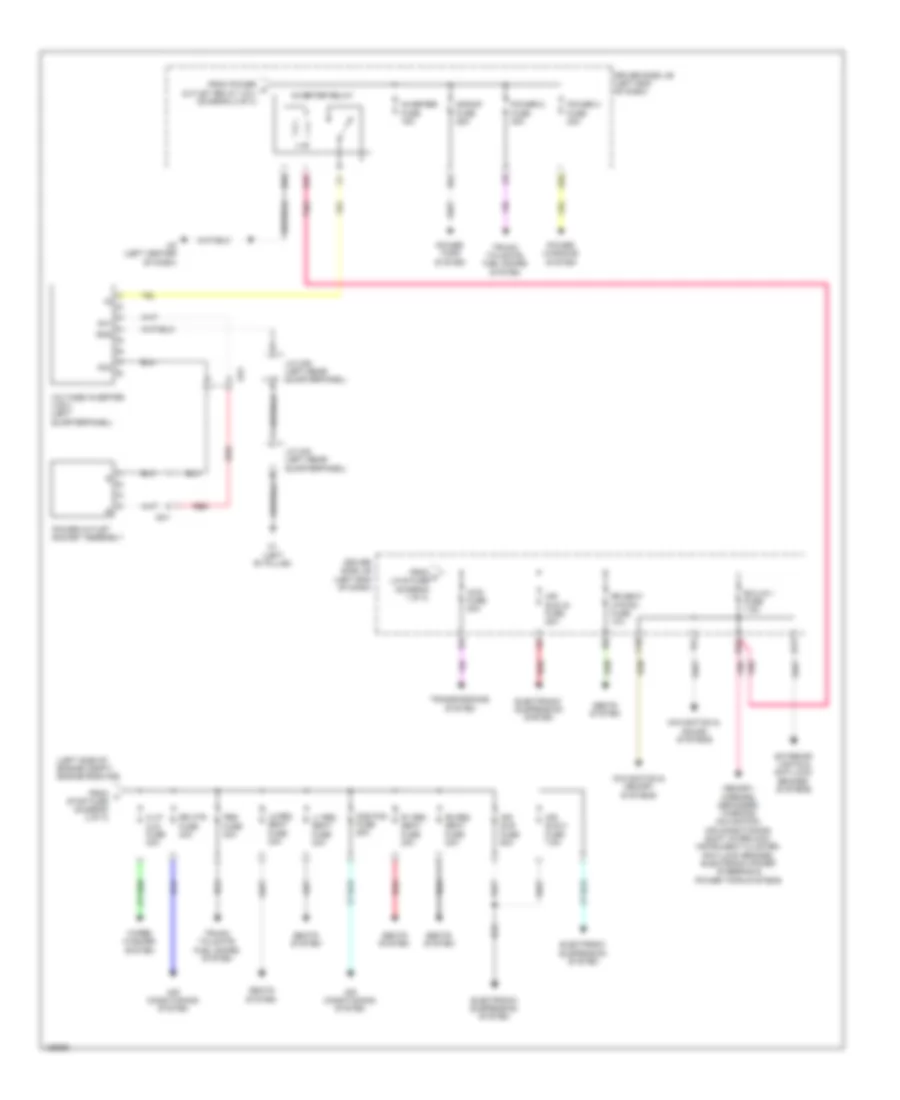 Power Distribution Wiring Diagram (3 of 3) for Toyota Sequoia Platinum 2014