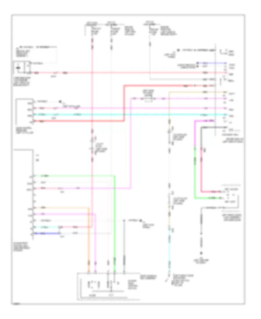 Power TopSunroof Wiring Diagram for Toyota Sequoia Platinum 2014