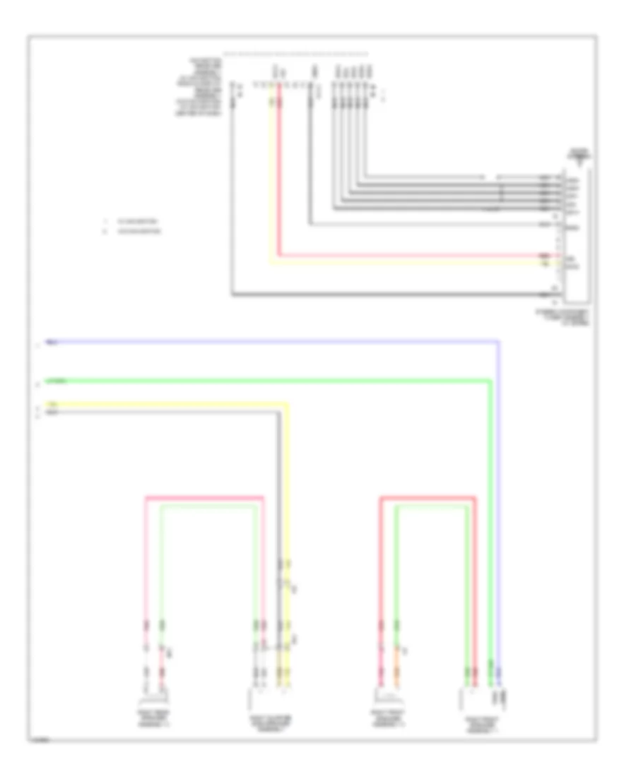 8 Speaker System Wiring Diagram 4 of 4 for Toyota Sequoia Platinum 2014