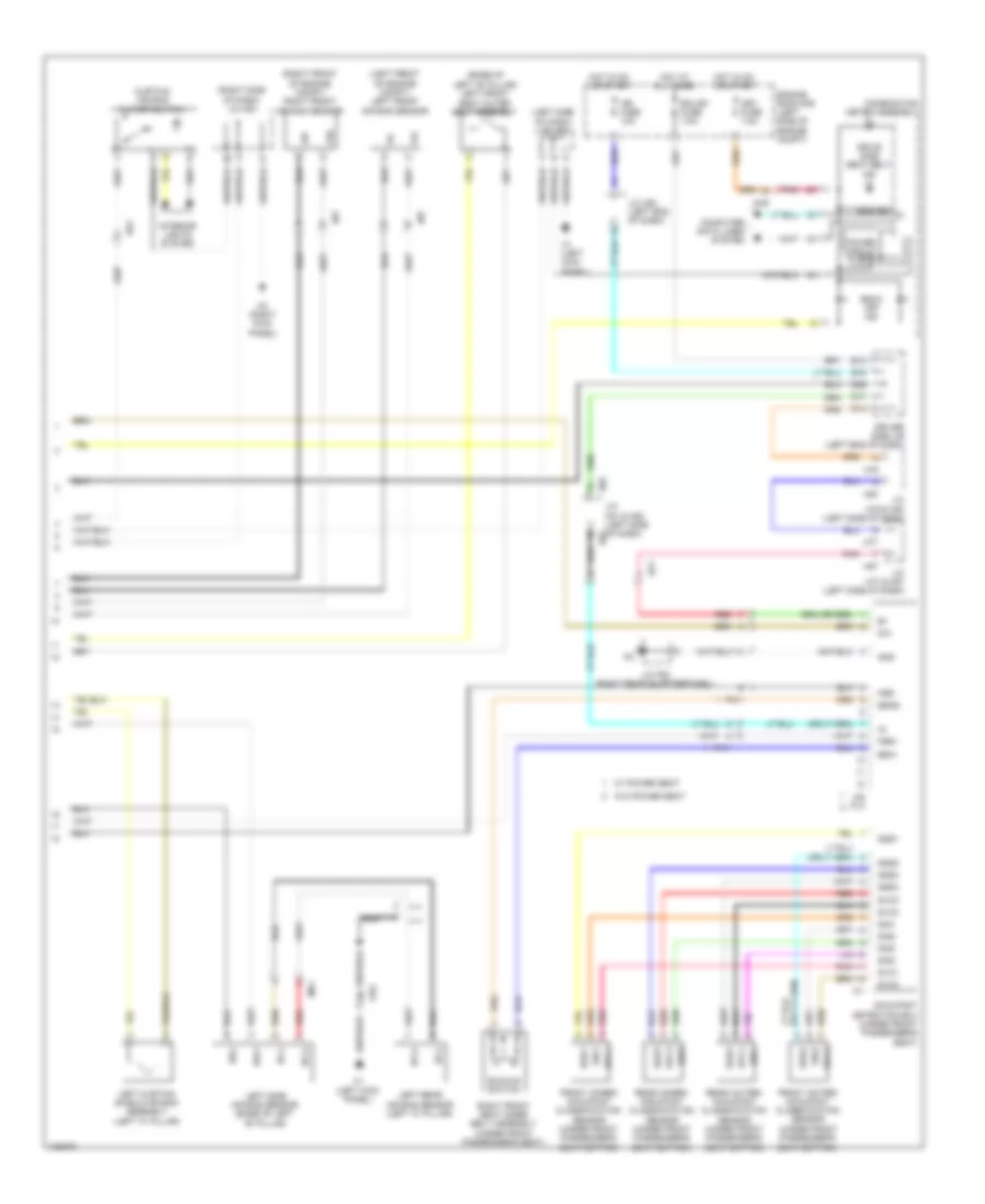 Supplemental Restraints Wiring Diagram (2 of 2) for Toyota Sequoia Platinum 2014
