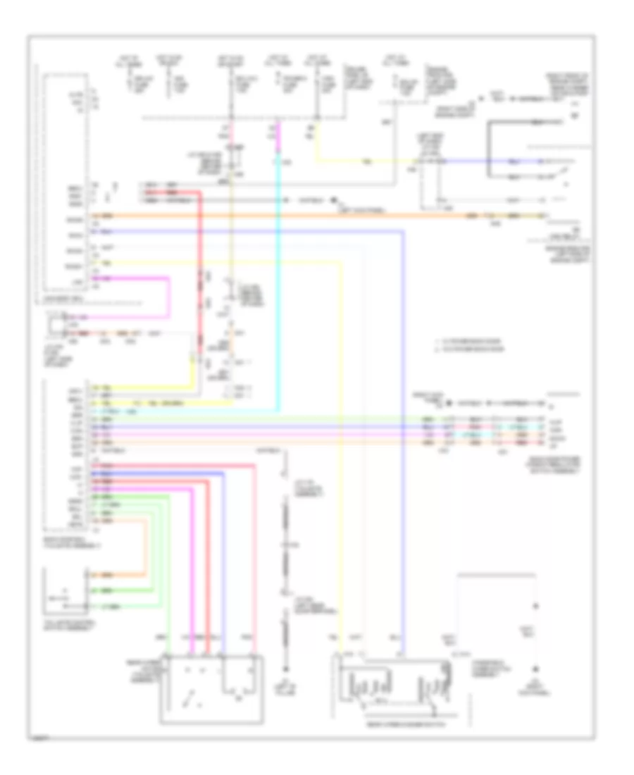 Rear WiperWasher Wiring Diagram for Toyota Sequoia Platinum 2014
