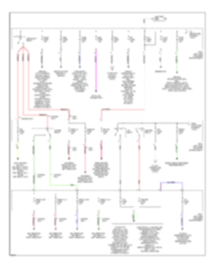 Power Distribution Wiring Diagram 1 of 2 for Toyota 4Runner Limited 1997