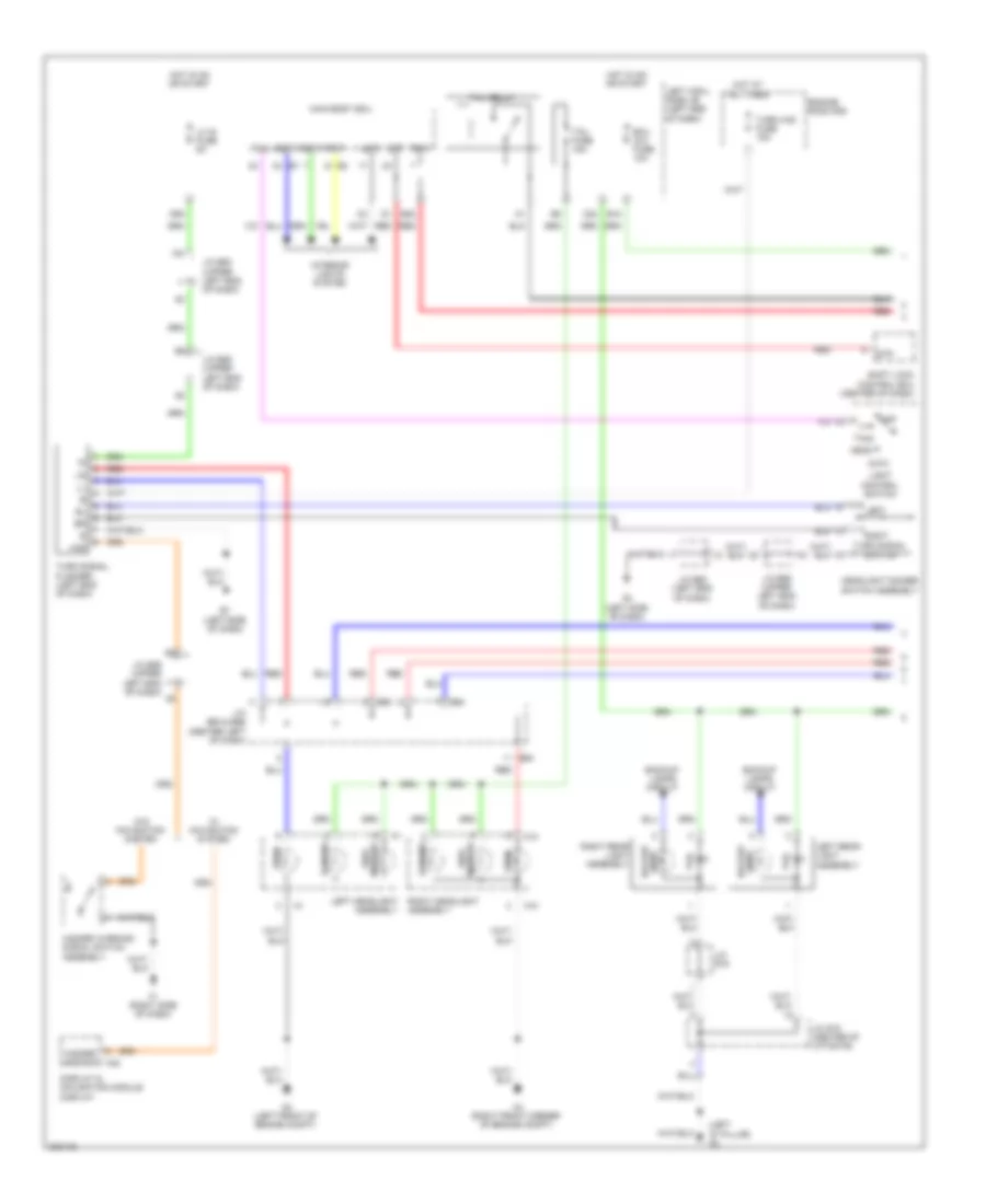 Exterior Lamps Wiring Diagram 1 of 2 for Toyota Land Cruiser 2010