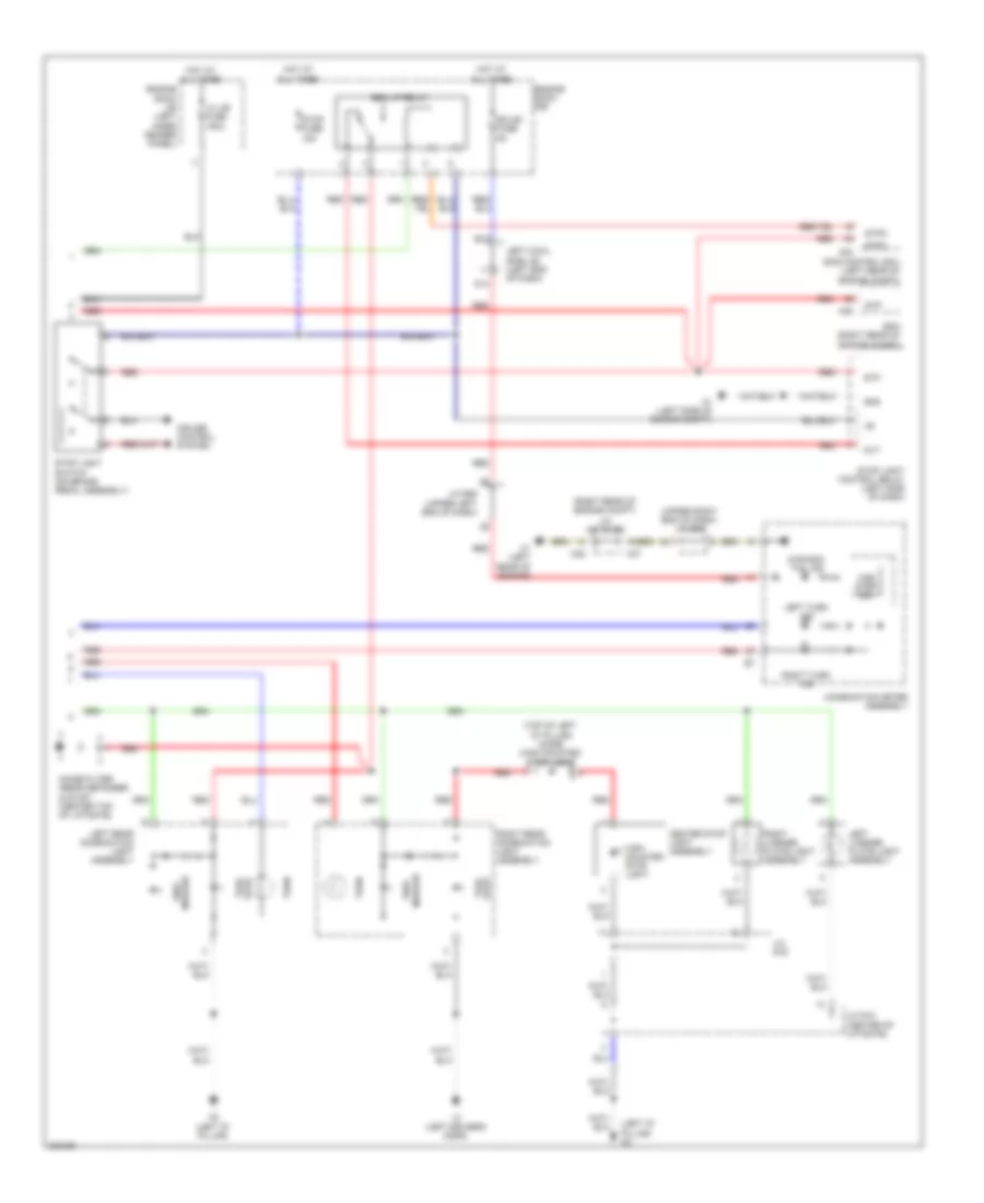Exterior Lamps Wiring Diagram 2 of 2 for Toyota Land Cruiser 2010