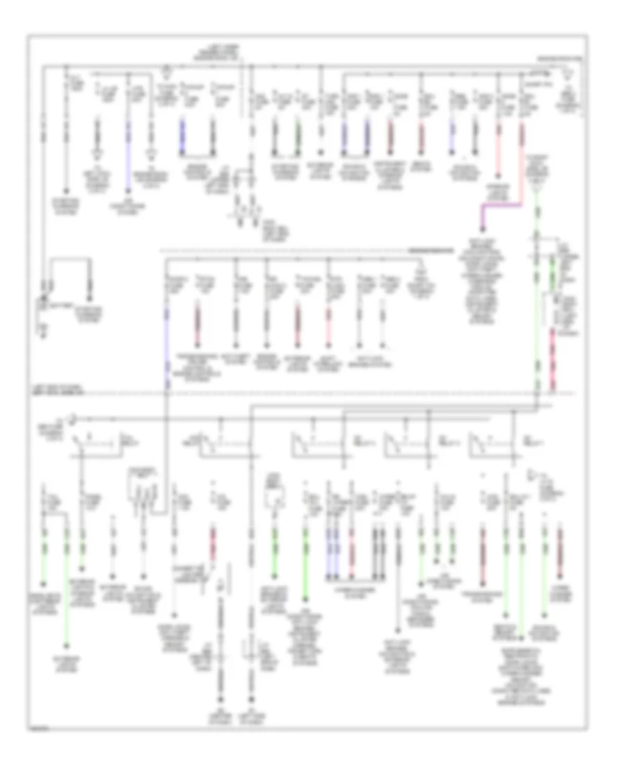 Power Distribution Wiring Diagram 1 of 3 for Toyota Land Cruiser 2010