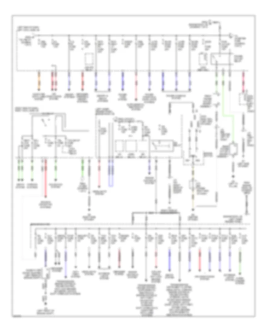 Power Distribution Wiring Diagram 2 of 3 for Toyota Land Cruiser 2010