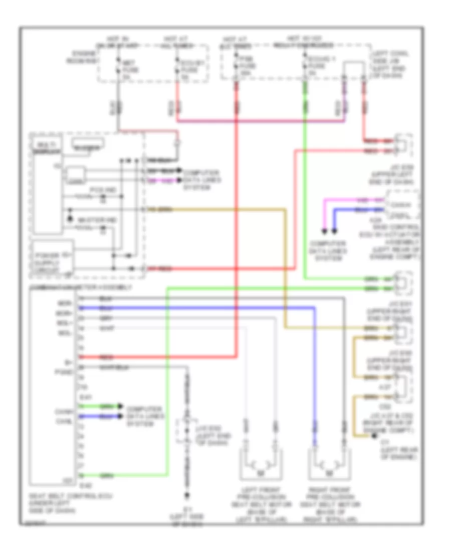 Pre Collision Wiring Diagram for Toyota Land Cruiser 2010