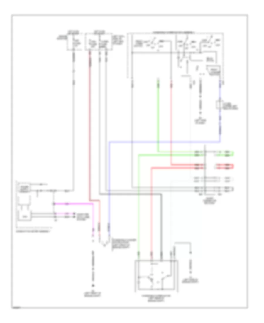 Электросхема передних стеклоочистителей дворников и омывателя лобового стекла, без Авто Система Дворника для Toyota Land Cruiser 2010
