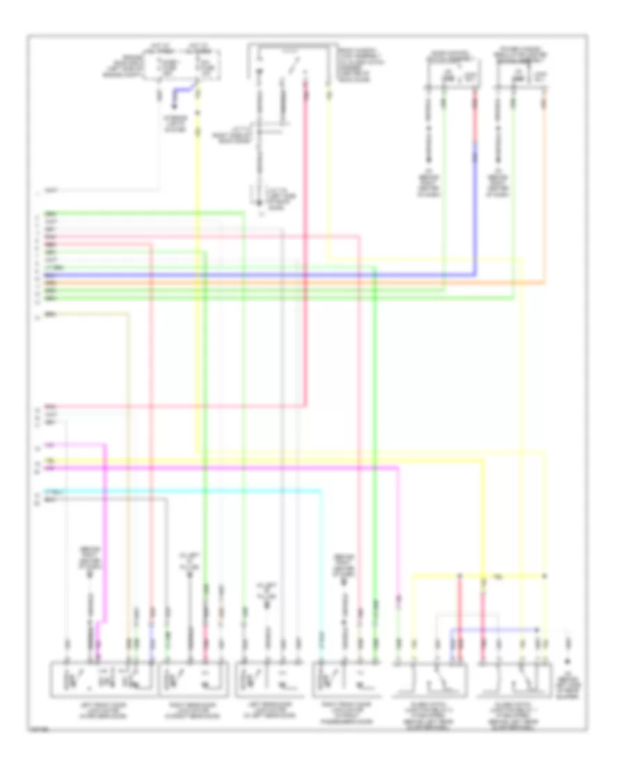 Forced Entry Wiring Diagram, Hybrid without Smart Key System (2 of 2) for Toyota Highlander Limited 2008