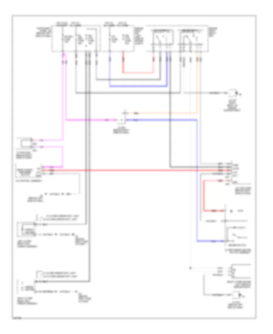Mirror Heater  Front Deicer Wiring Diagram for Toyota Highlander Limited 2008