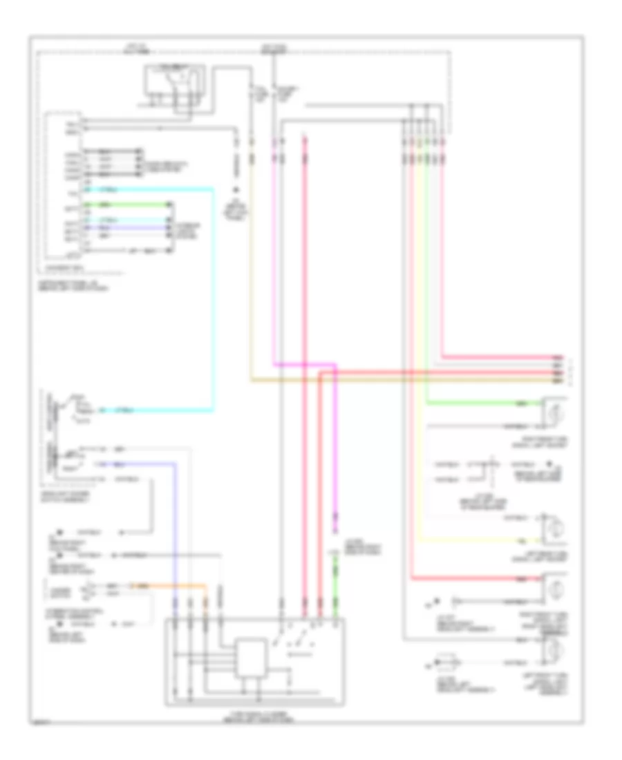 Exterior Lamps Wiring Diagram, Hybrid (1 of 2) for Toyota Highlander Limited 2008