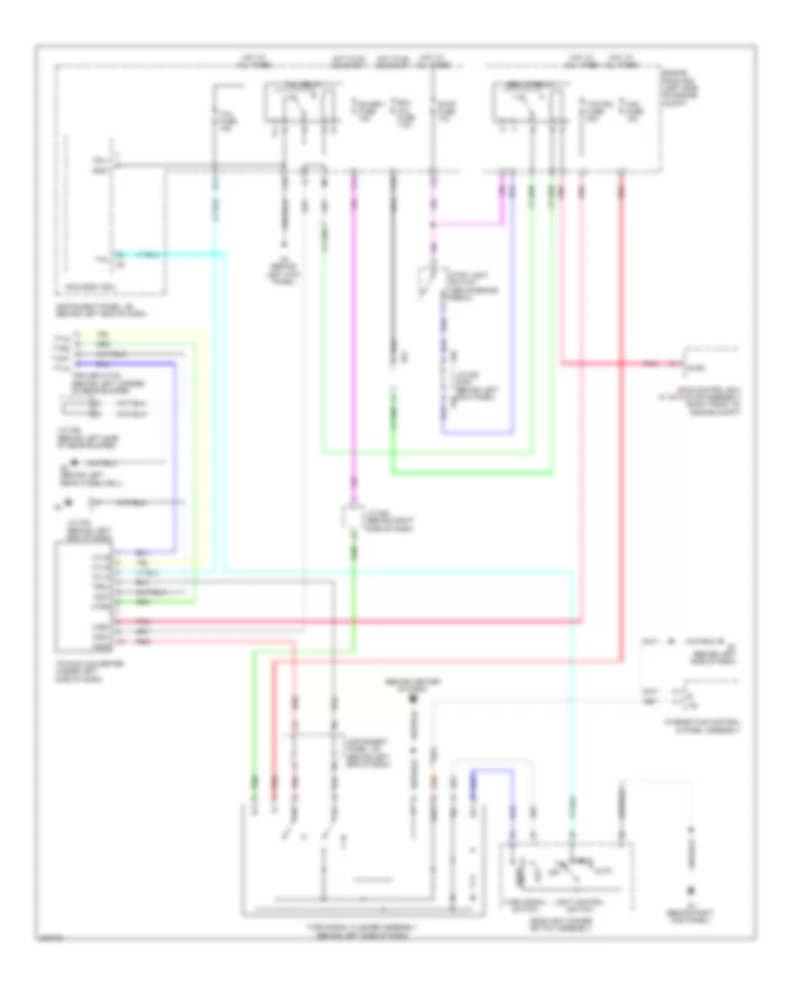 Trailer Tow Wiring Diagram, Except Hybrid for Toyota Highlander Limited 2008