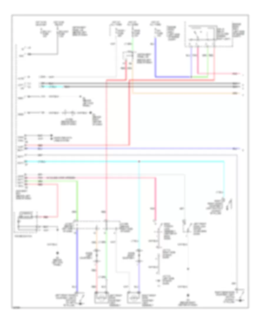 Courtesy Lamps Wiring Diagram, Hybrid (1 of 2) for Toyota Highlander Limited 2008