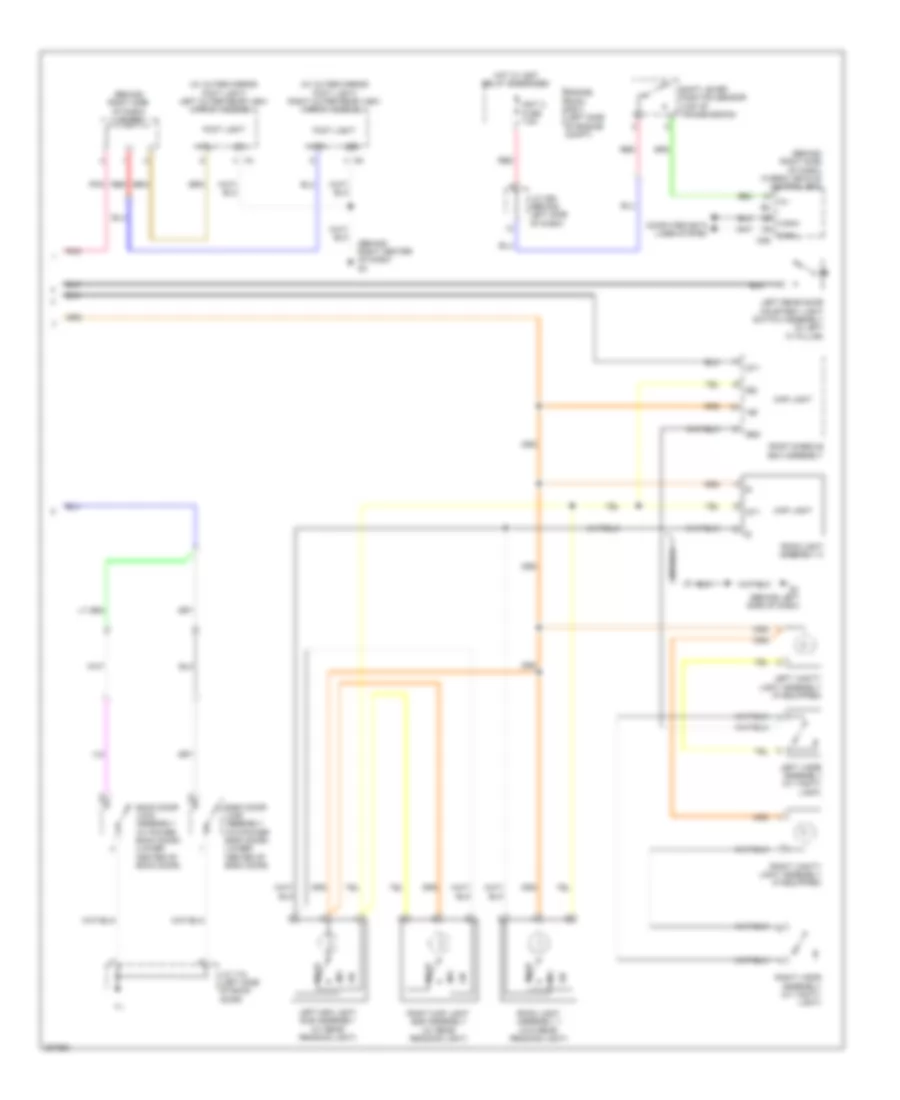 Courtesy Lamps Wiring Diagram, Hybrid (2 of 2) for Toyota Highlander Limited 2008