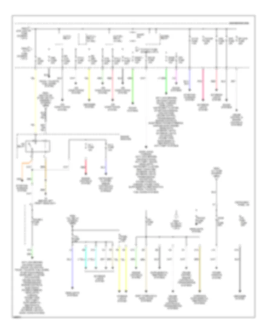 Power Distribution Wiring Diagram Except Hybrid 2 of 3 for Toyota Highlander Limited 2008