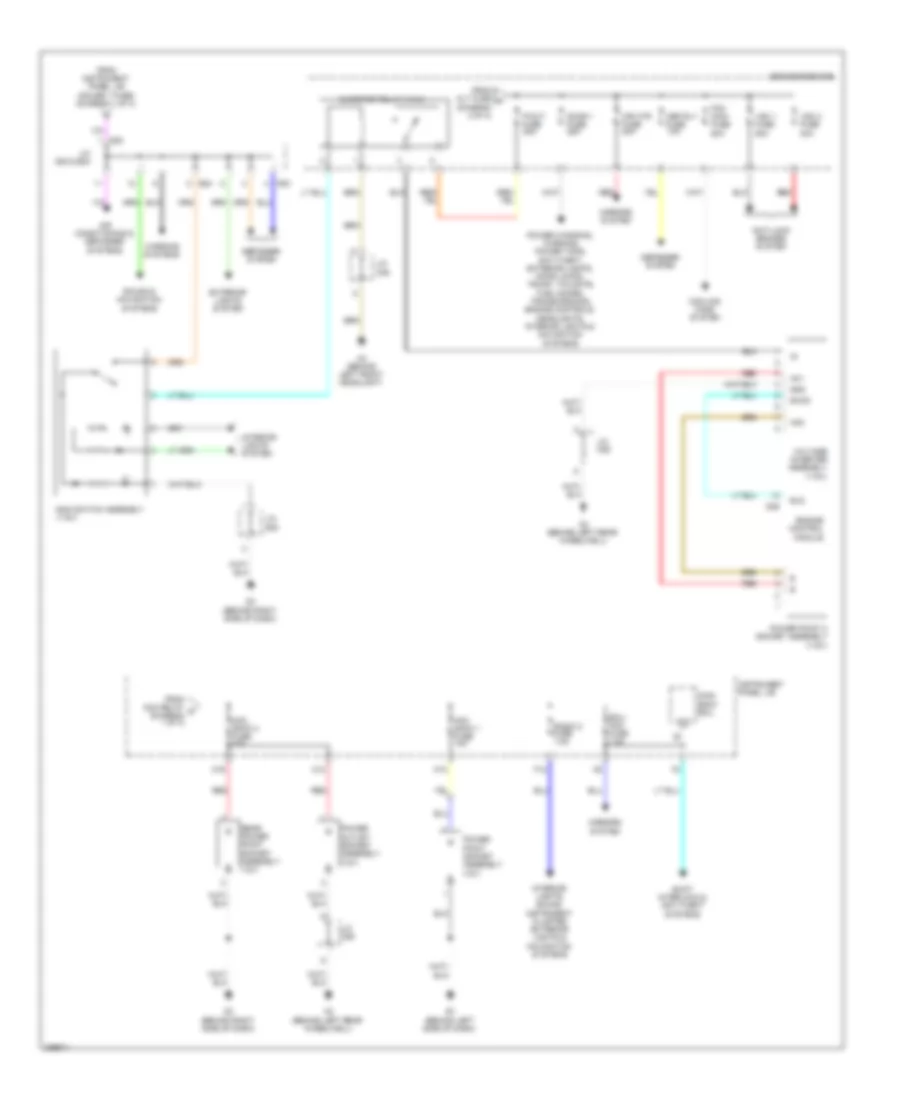 Power Distribution Wiring Diagram, Except Hybrid (3 of 3) for Toyota Highlander Limited 2008