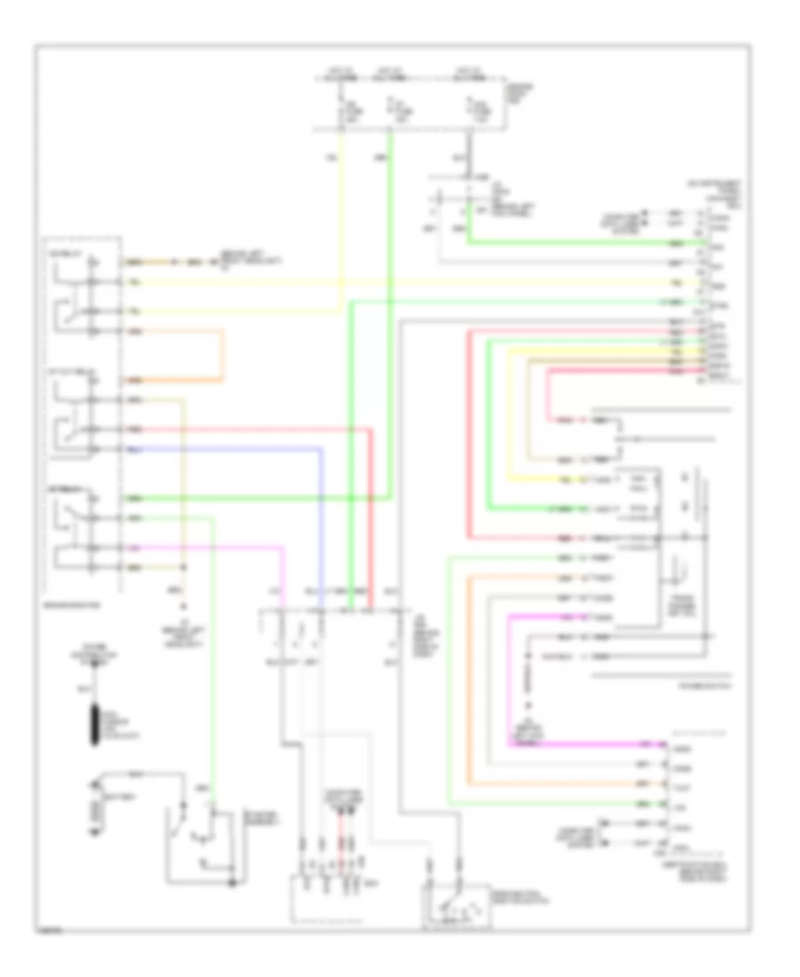 Starting Wiring Diagram, with Smart Key System, Except Hybrid for Toyota Highlander Limited 2008