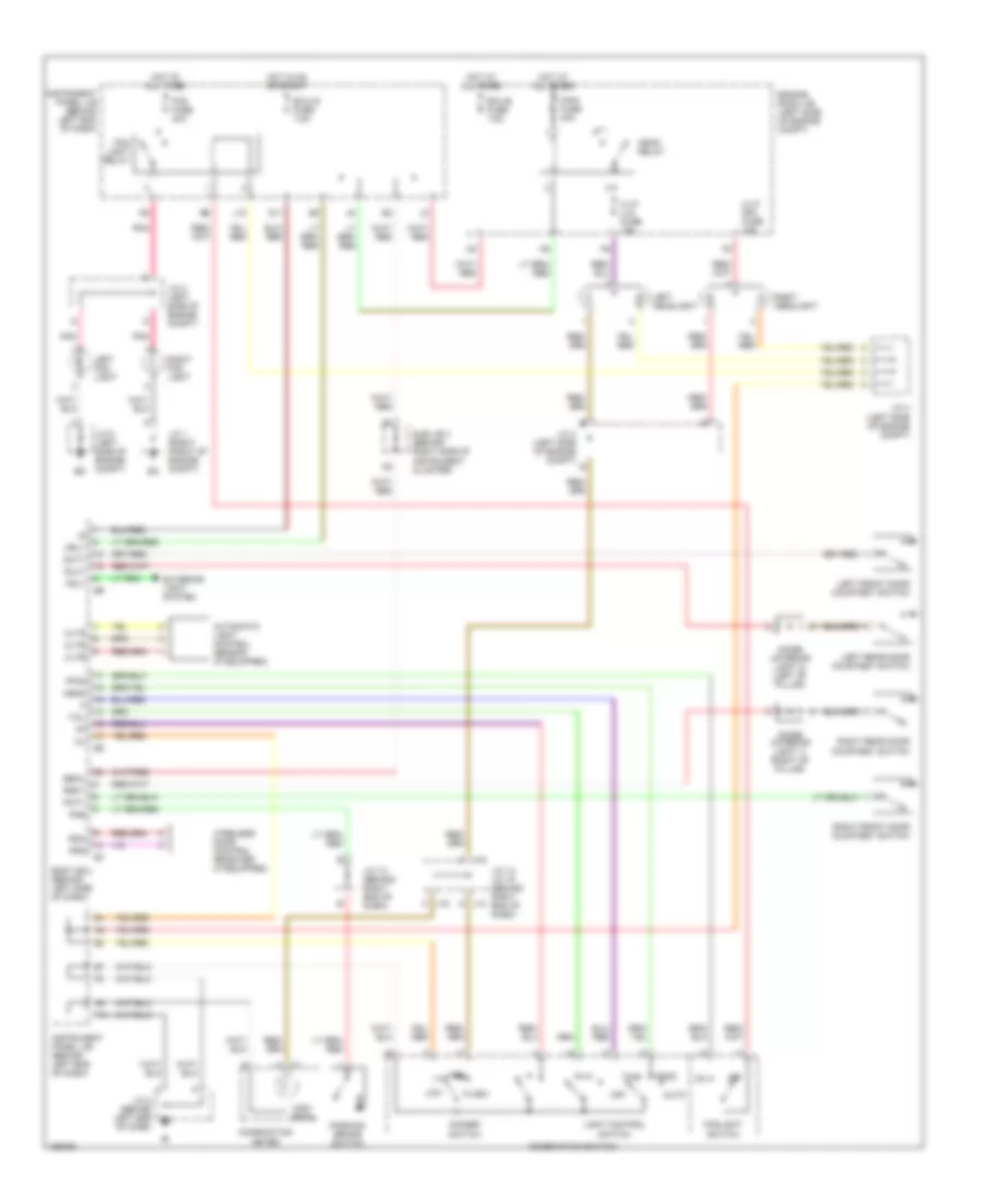 Headlight Wiring Diagram, without DRL for Toyota Sequoia Limited 2002