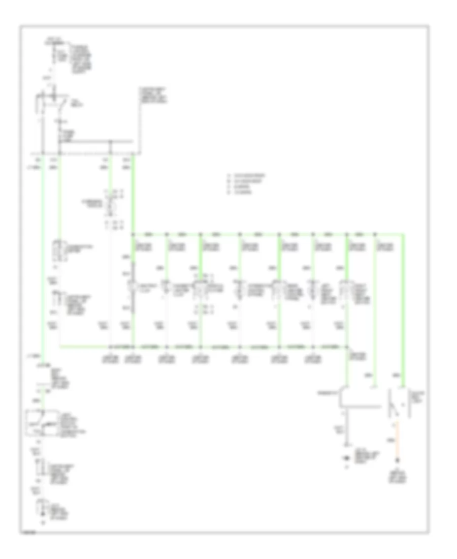 Instrument Illumination Wiring Diagram for Toyota Sequoia Limited 2002