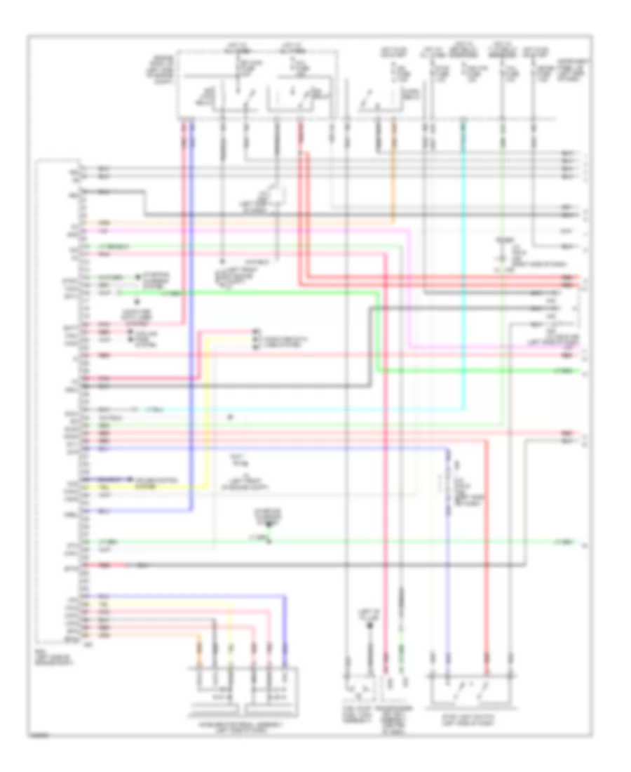 2.4L, Engine Performance Wiring Diagram (1 of 4) for Toyota Corolla S 2010