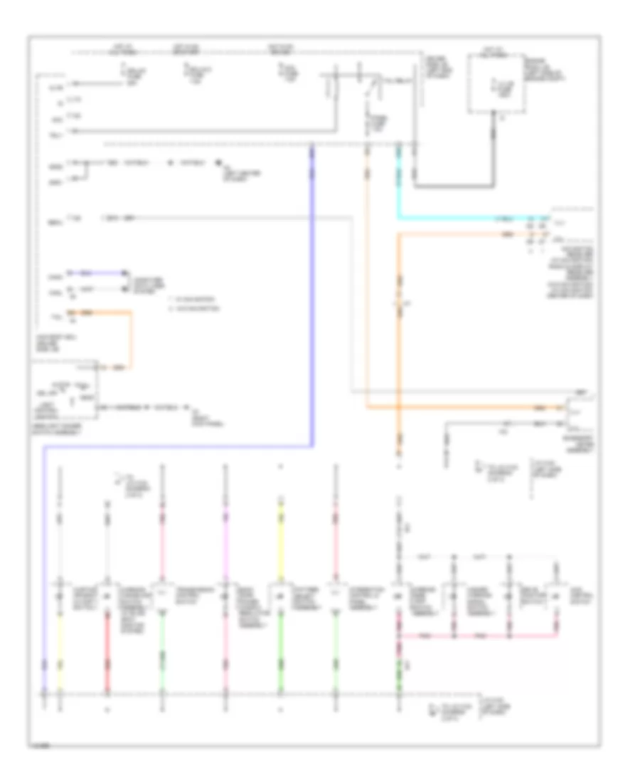 Instrument Illumination Wiring Diagram (1 of 3) for Toyota Sequoia SR5 2014