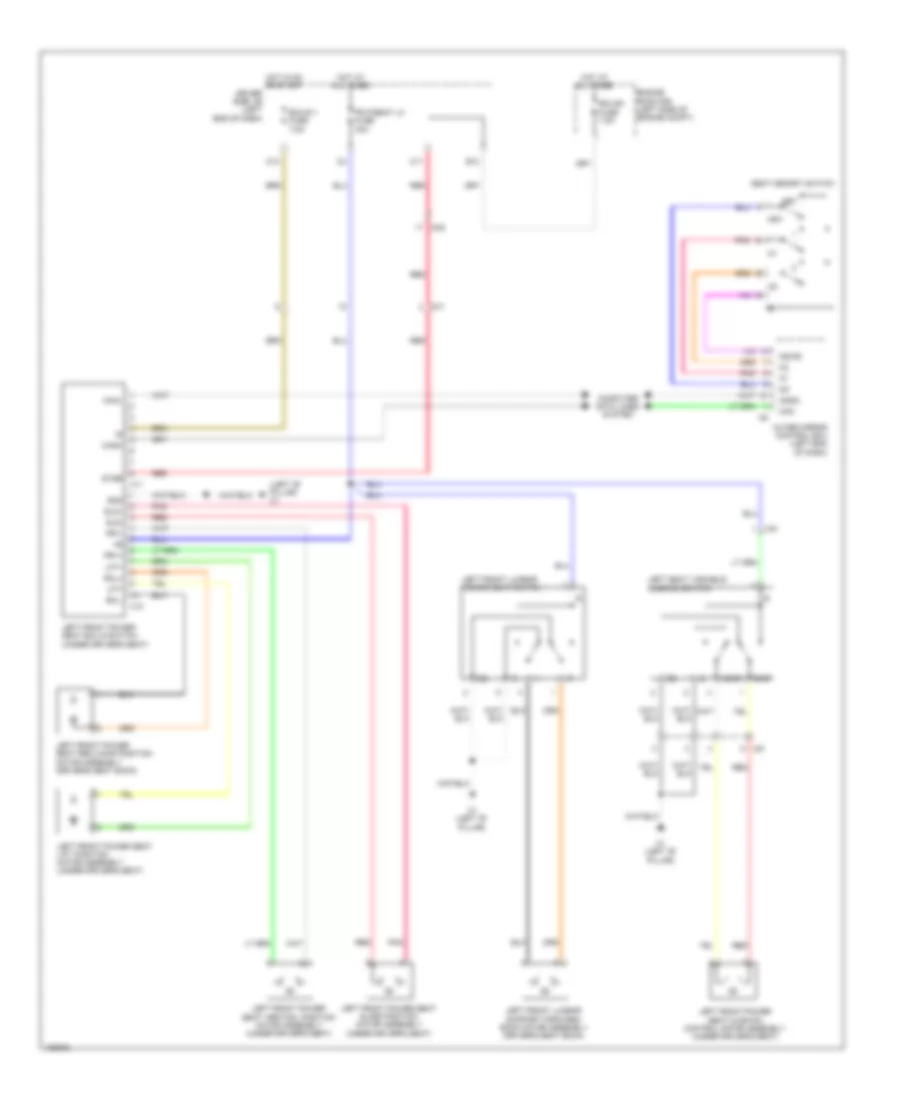 Memory Seat Wiring Diagram for Toyota Sequoia SR5 2014