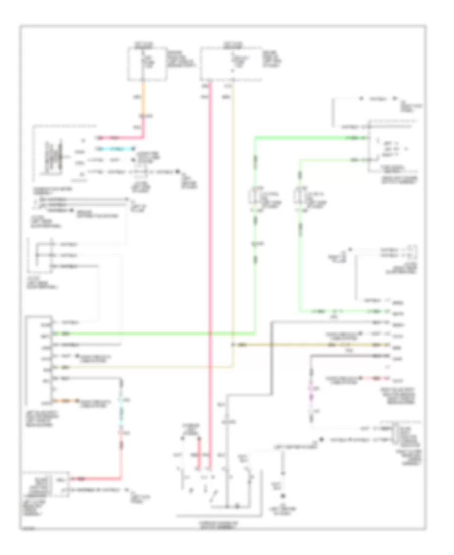 Blind Spot Monitoring Wiring Diagram for Toyota Sequoia SR5 2014