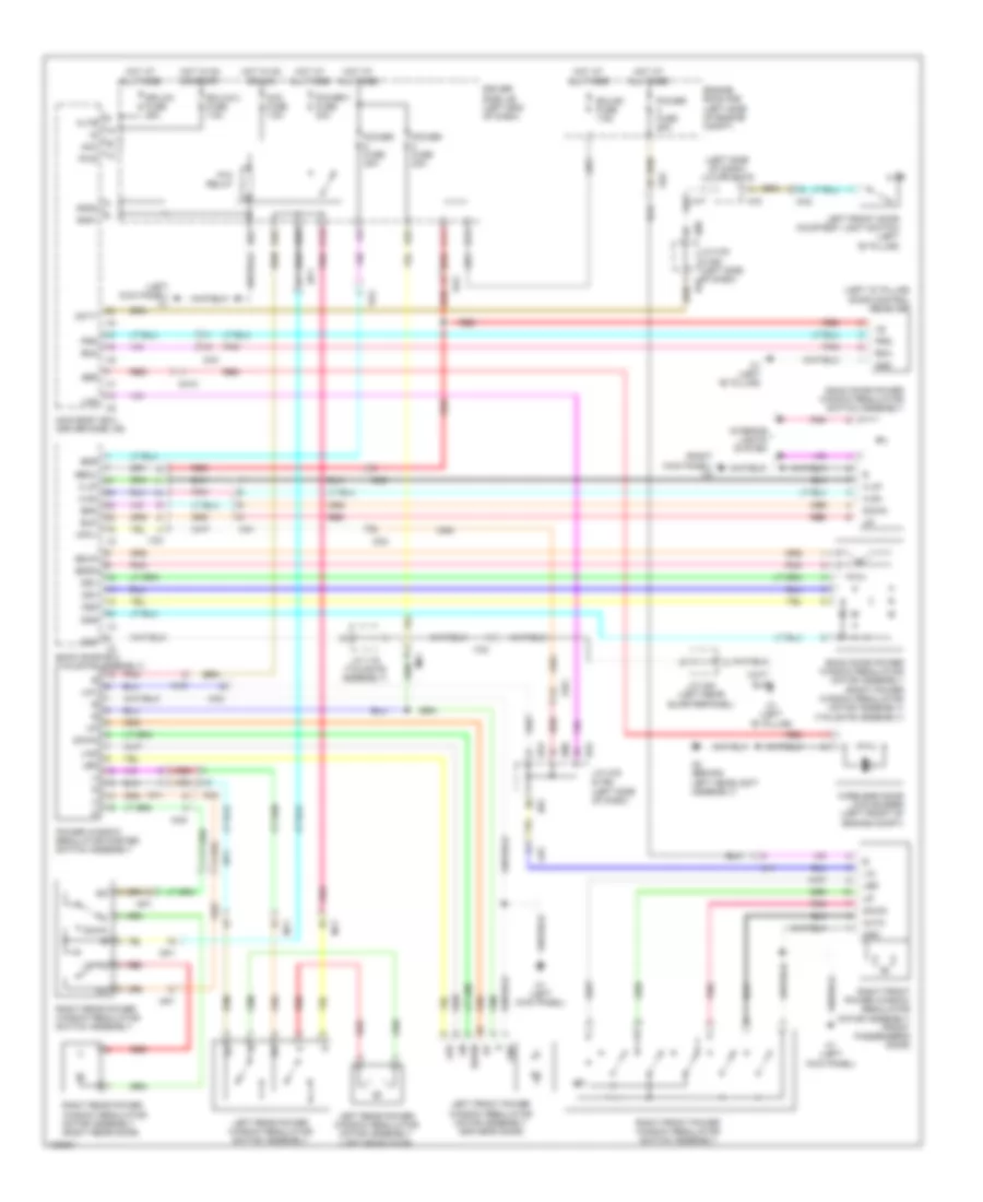 Power Windows Wiring Diagram for Toyota Sequoia SR5 2014