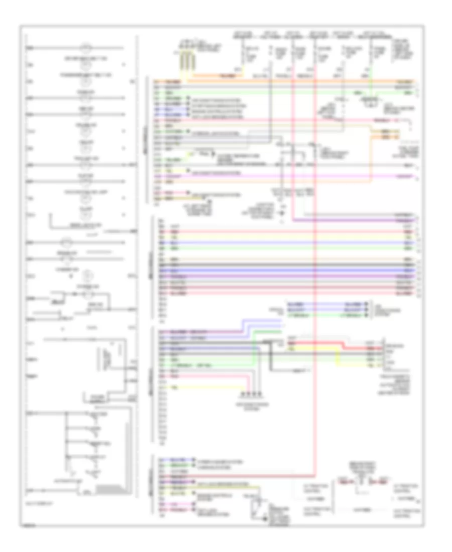 Instrument Cluster Wiring Diagram, without Navigation (1 of 2) for Toyota Avalon XL 2004