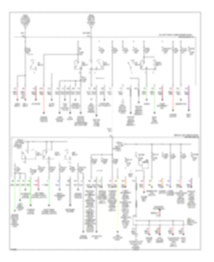 Power Distribution Wiring Diagram (2 of 3) for Toyota Avalon XL 2004
