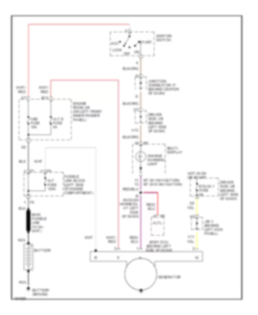 Charging Wiring Diagram for Toyota Avalon XL 2004