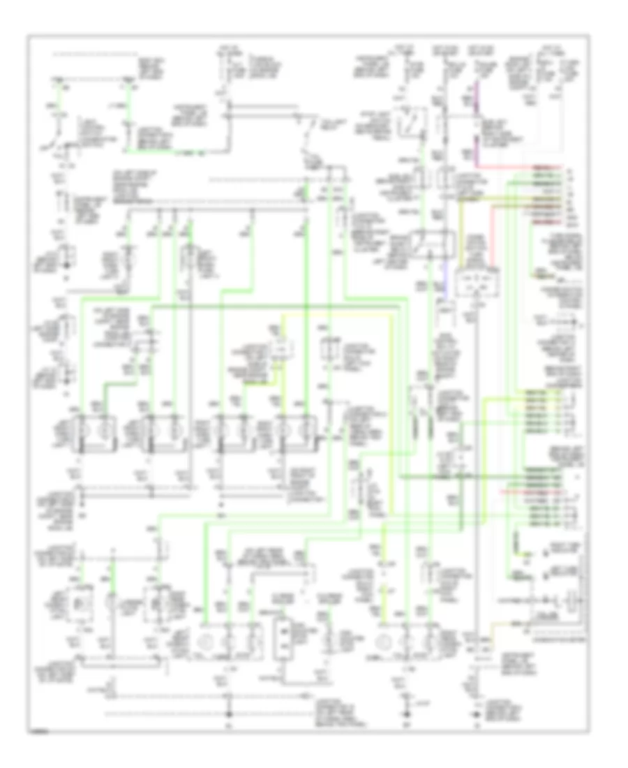 Exterior Lamps Wiring Diagram for Toyota Sequoia Limited 2005