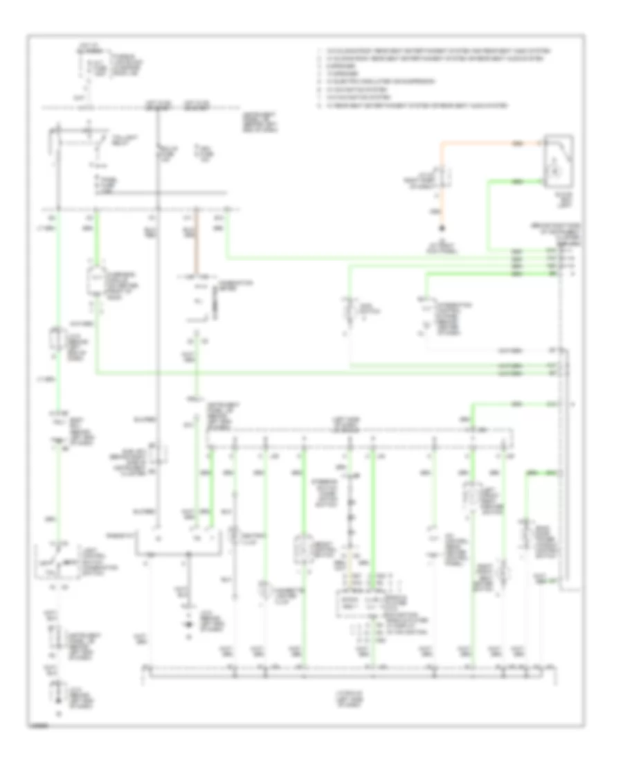Instrument Illumination Wiring Diagram for Toyota Sequoia Limited 2005
